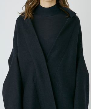 wool shrink middle coat