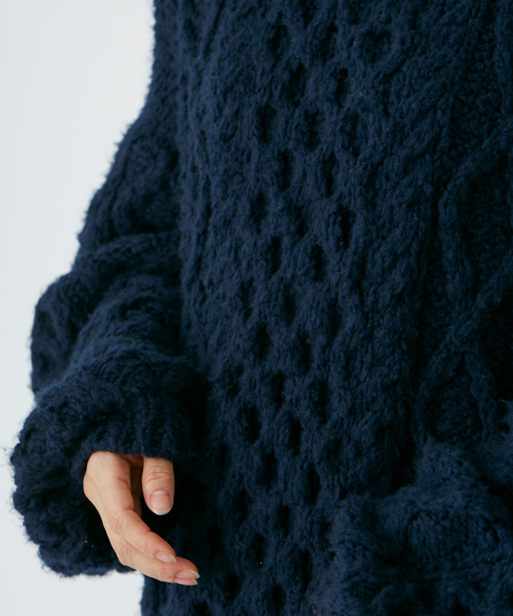 cashmere aran knit