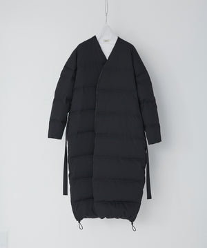 gabardine down coat