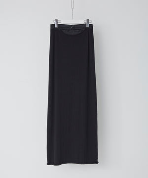 cashmere long skirt